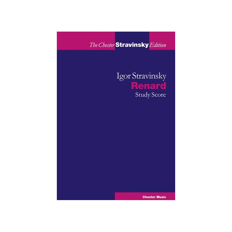 Igor Stravinsky: Renard Study Score