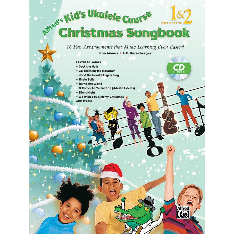 Alfred's Kid's Ukulele Course Christmas Songbook 1 & 2
