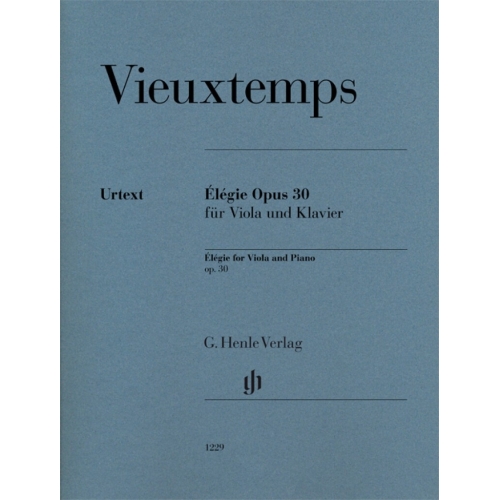 Vieuxtemps, Henry - Élégie for Viola and Piano op. 30