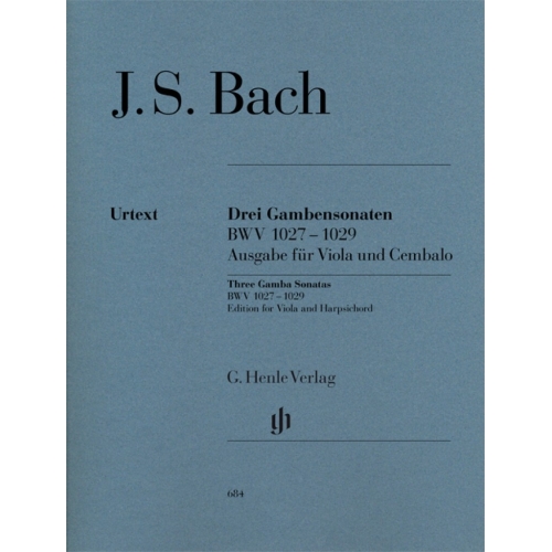 Bach, J.S - Three Gamba...