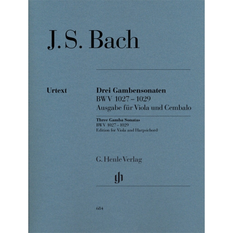 Bach, J.S - Sonatas for Viola da Gamba and Harpsichord BWV 1027-1029 