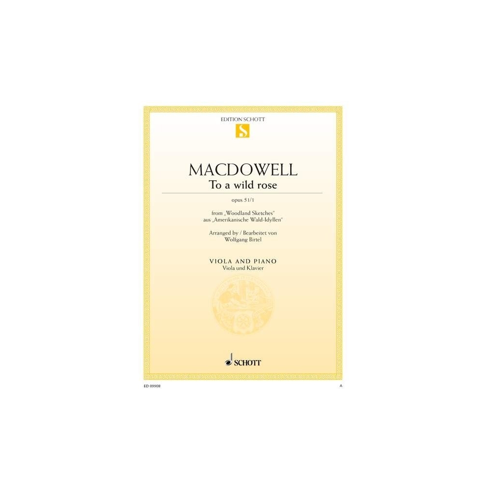 Macdowell, Edward - To a Wild Rose Op51 Nº1
