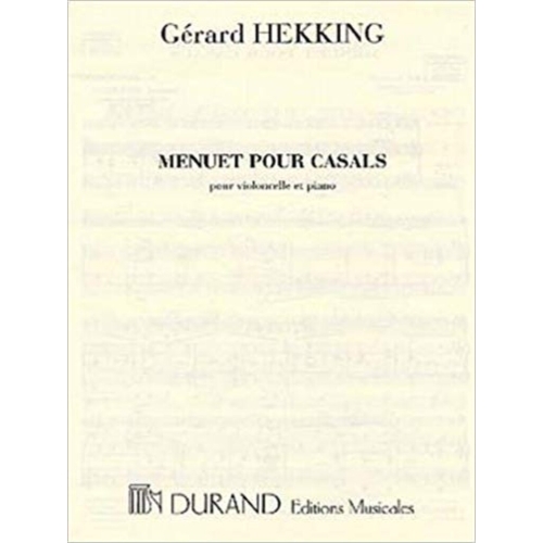 Hekking, Gerhard - Menuet pour Casals