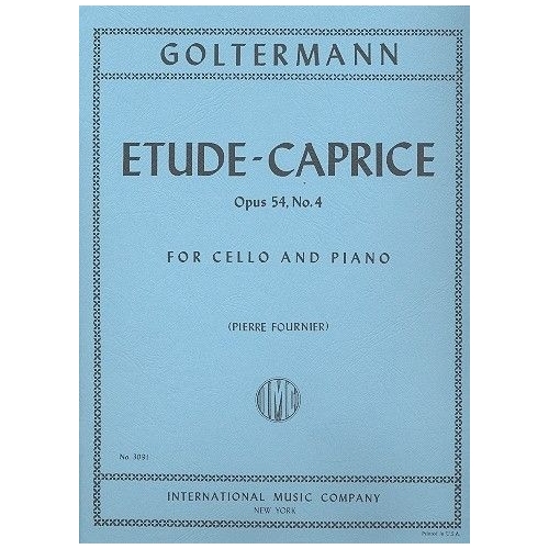 Goltermann, George - Etude-Caprice op. 54 no. 4 for Cello and Piano