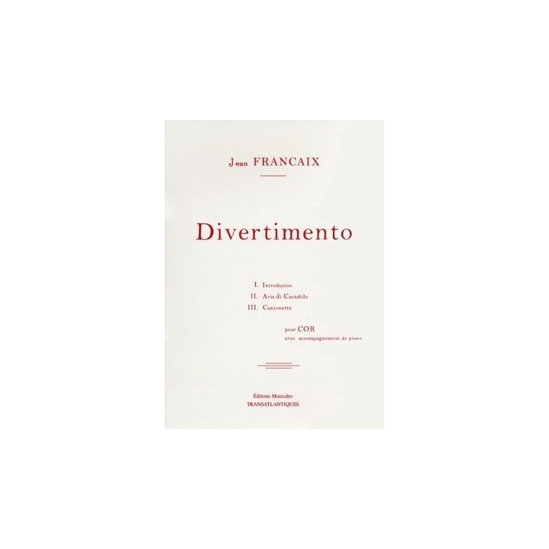 Françaix, Jean - Divertimento pour cor