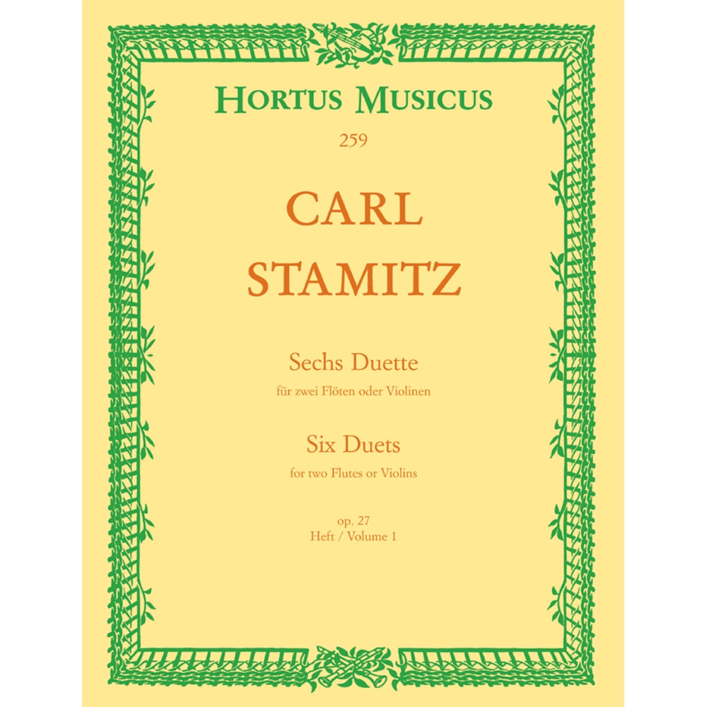 Six Duets, Op.27, Vol 1: Nos 1 - 3 - Carl Stamitz