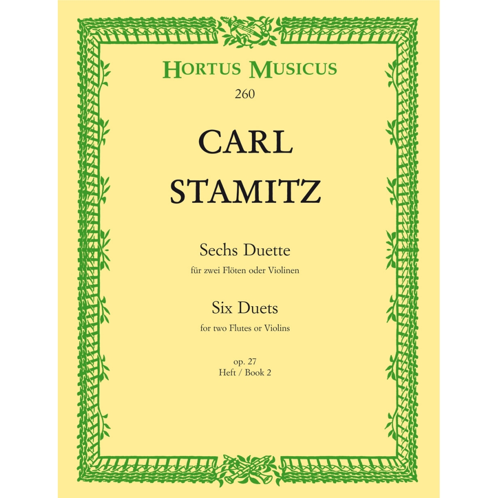 Six Duets, Op.27, Vol 2: Nos 4 - 6 - Carl Stamitz