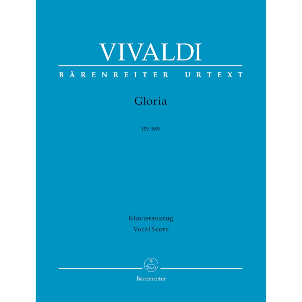 Gloria in D RV 589 Vocal Score - Antonio Vivaldi