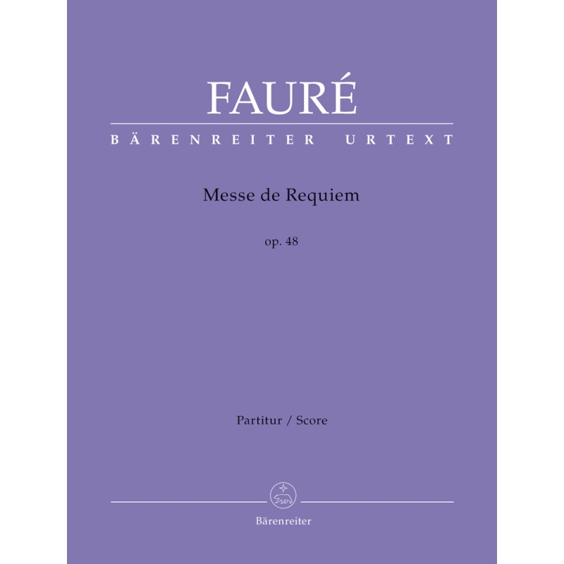 Requiem Op.48 (full orchestral version 1900) Full Score (paperback) - Gabriel Faure