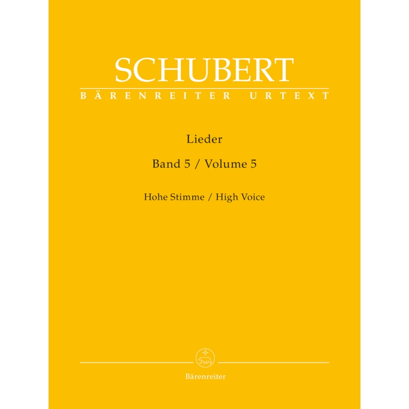 Lieder, Volume 5, High Voice and Piano - Franz Schubert