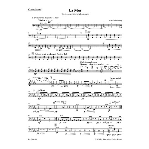 La Mer Double Bass - Claude Debussy