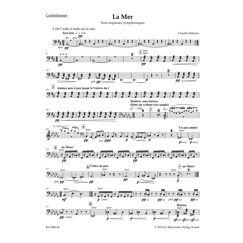 La Mer Double Bass - Claude Debussy