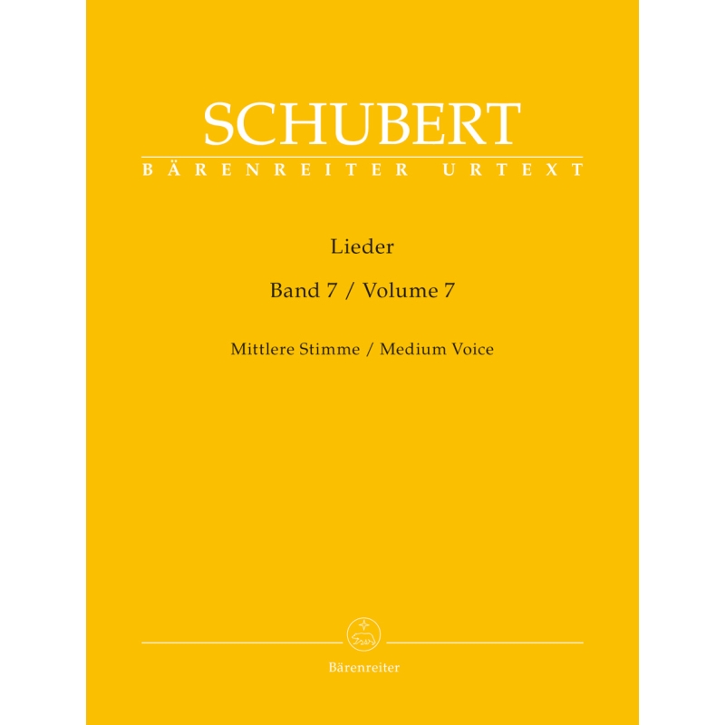 Lieder, Volume 7, Medium Voice & Piano - Franz Schubert