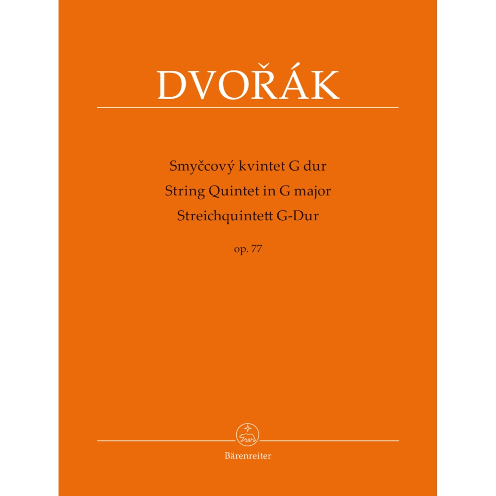 String Quintet in G major Op.77 Parts - Antonín Dvorák