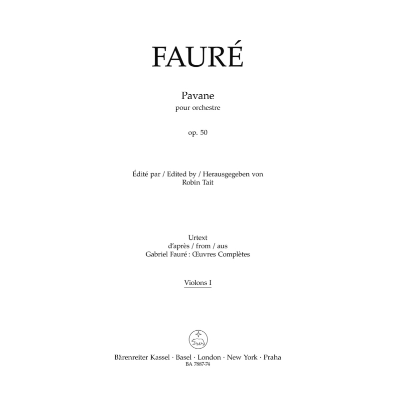 Pavane Op.50 Violin I - Gabriel Fauré