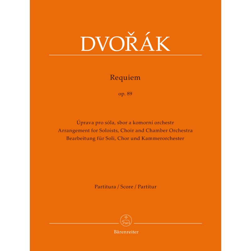 Requiem Op.89 (B.165) (Chamber version) Full Score - Antonín Dvorák