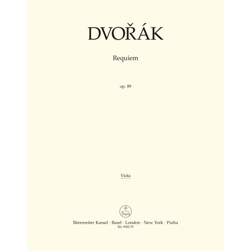 Requiem Op.89 (B.165) (Chamber version) Viola - Antonín Dvorák