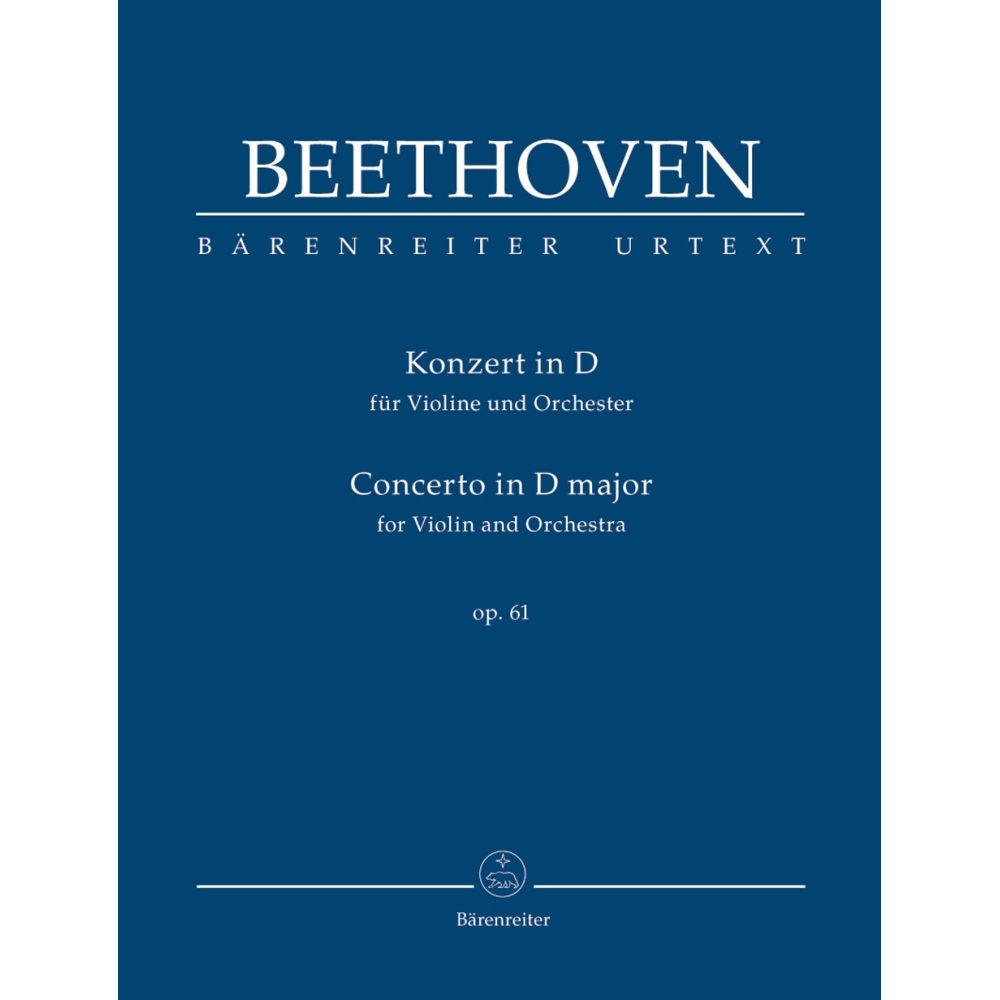 Concerto for Violin in D major Op. 61 Study Score - Ludwig van Beethoven