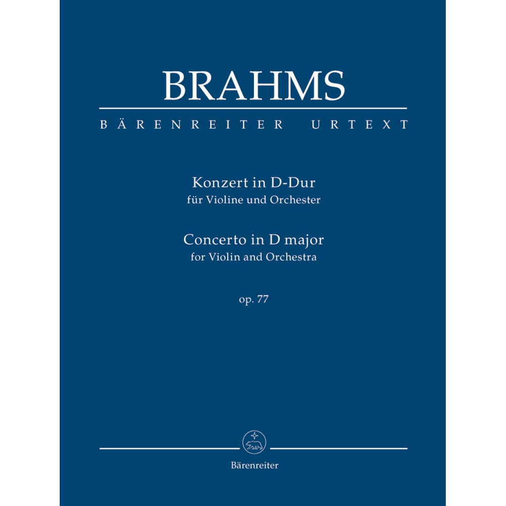 Concerto for Violin in D major Op. 77 Study Score - Johannes Brahms