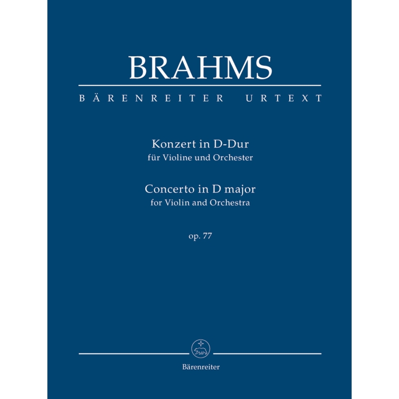 Concerto for Violin in D major Op. 77 Study Score - Johannes Brahms