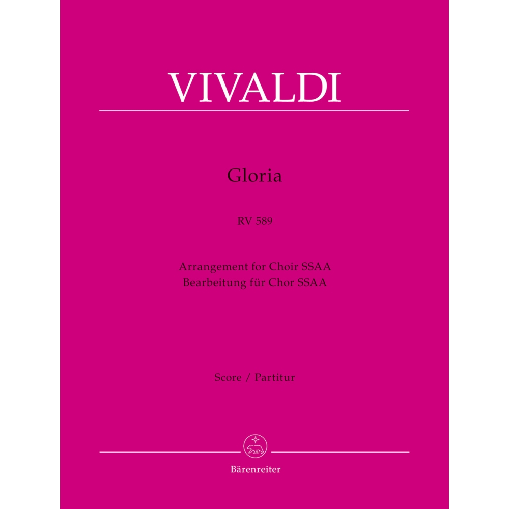 Gloria in D major RV 589 (Arrangement for female choir SSAA) Full Score - Antonio Vivaldi