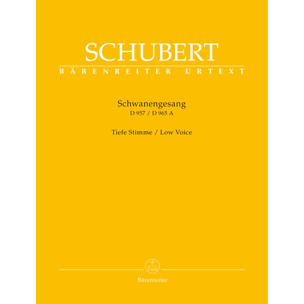 Schwanengesang Low Voice & Piano - Franz Schubert