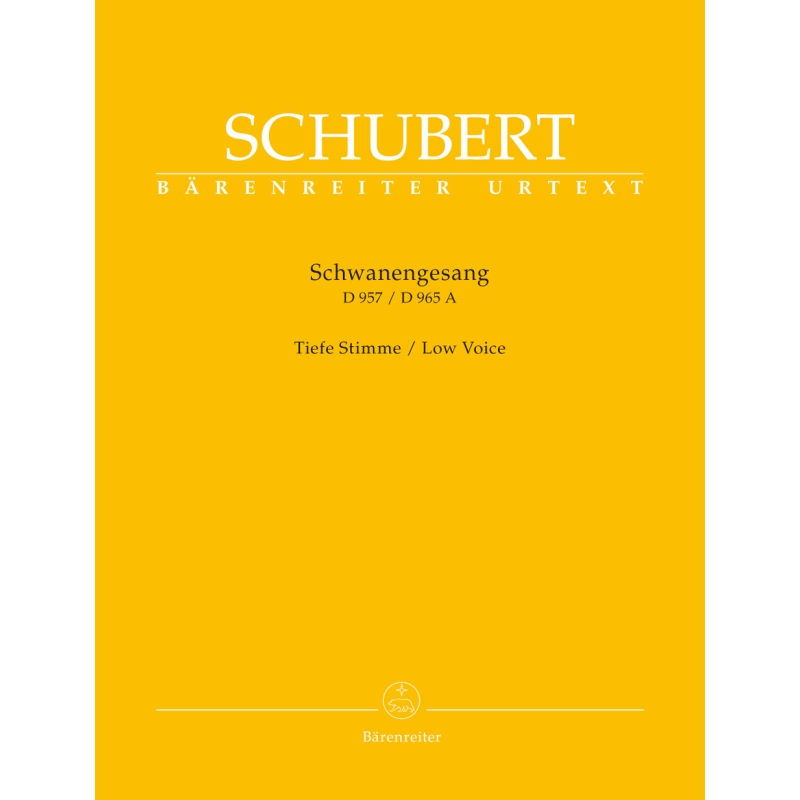Schwanengesang Low Voice & Piano - Franz Schubert