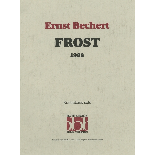 Bechert, Ernst - Frost...