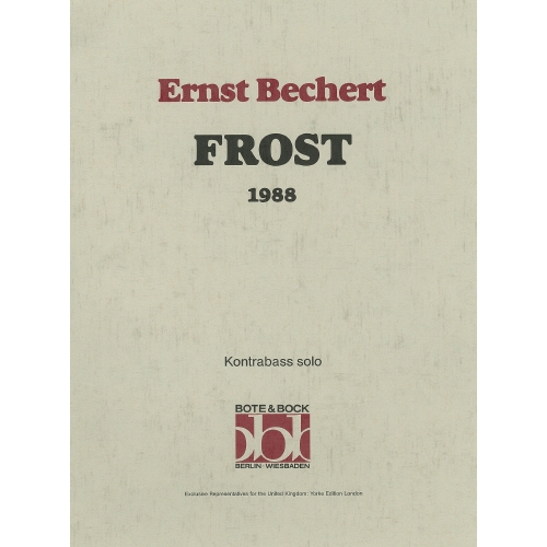 Bechert, Ernst - Frost (1988) DB