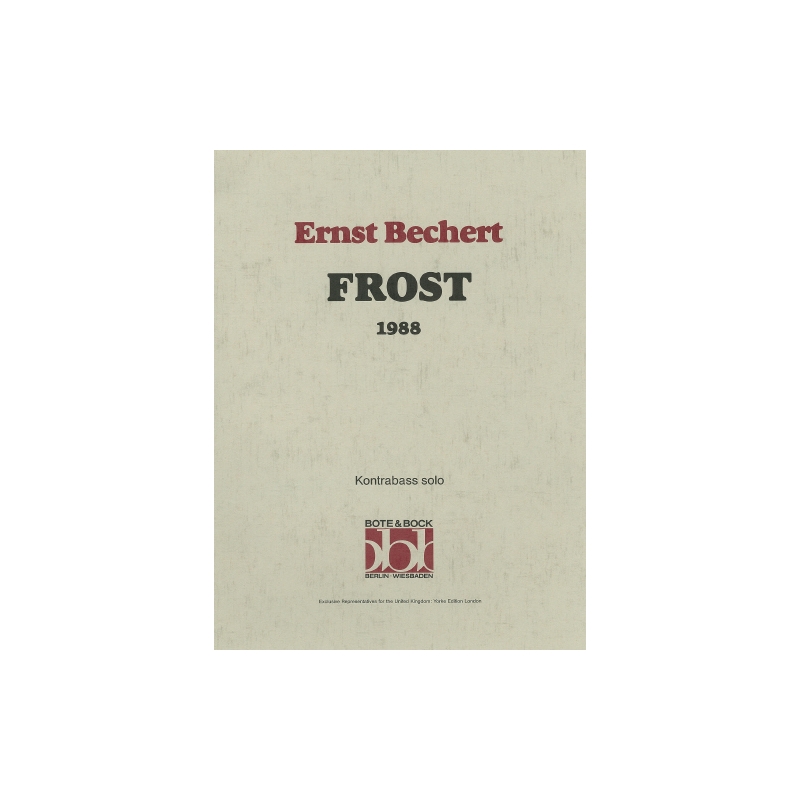 Bechert, Ernst - Frost (1988) DB