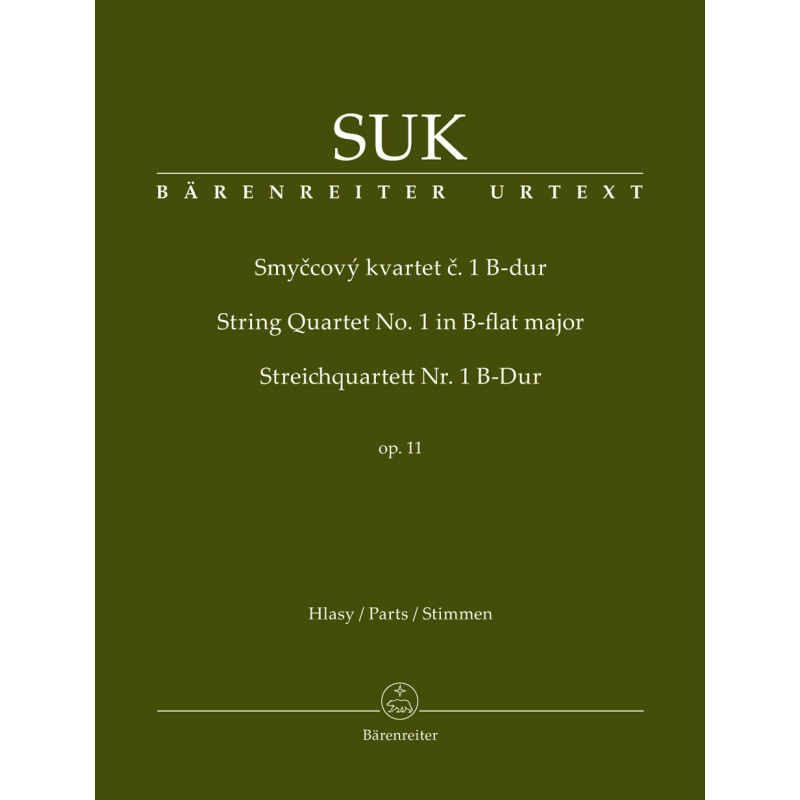 String Quartet No.1 in B-flat major Op.11 Parts - Josef Suk