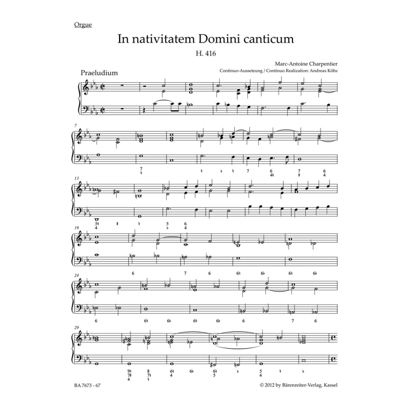 In nativitatem Domini canticum H 416 Organ - Marc-Antoine Charpentier