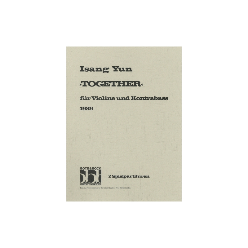 Yun, Isang - Together for violin and double bass (1989)