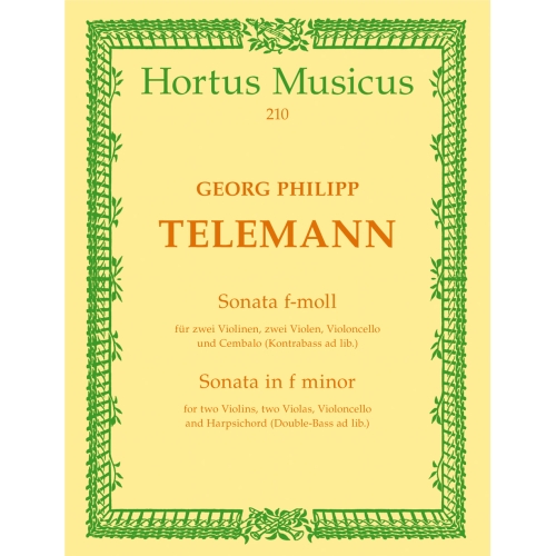 Sonata in F minor (TWV 44: 32) (Score)  - Georg Philipp Telemann