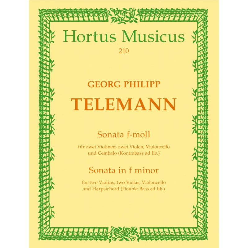 Sonata in F minor (TWV 44: 32) (Score) - Georg Philipp Telemann