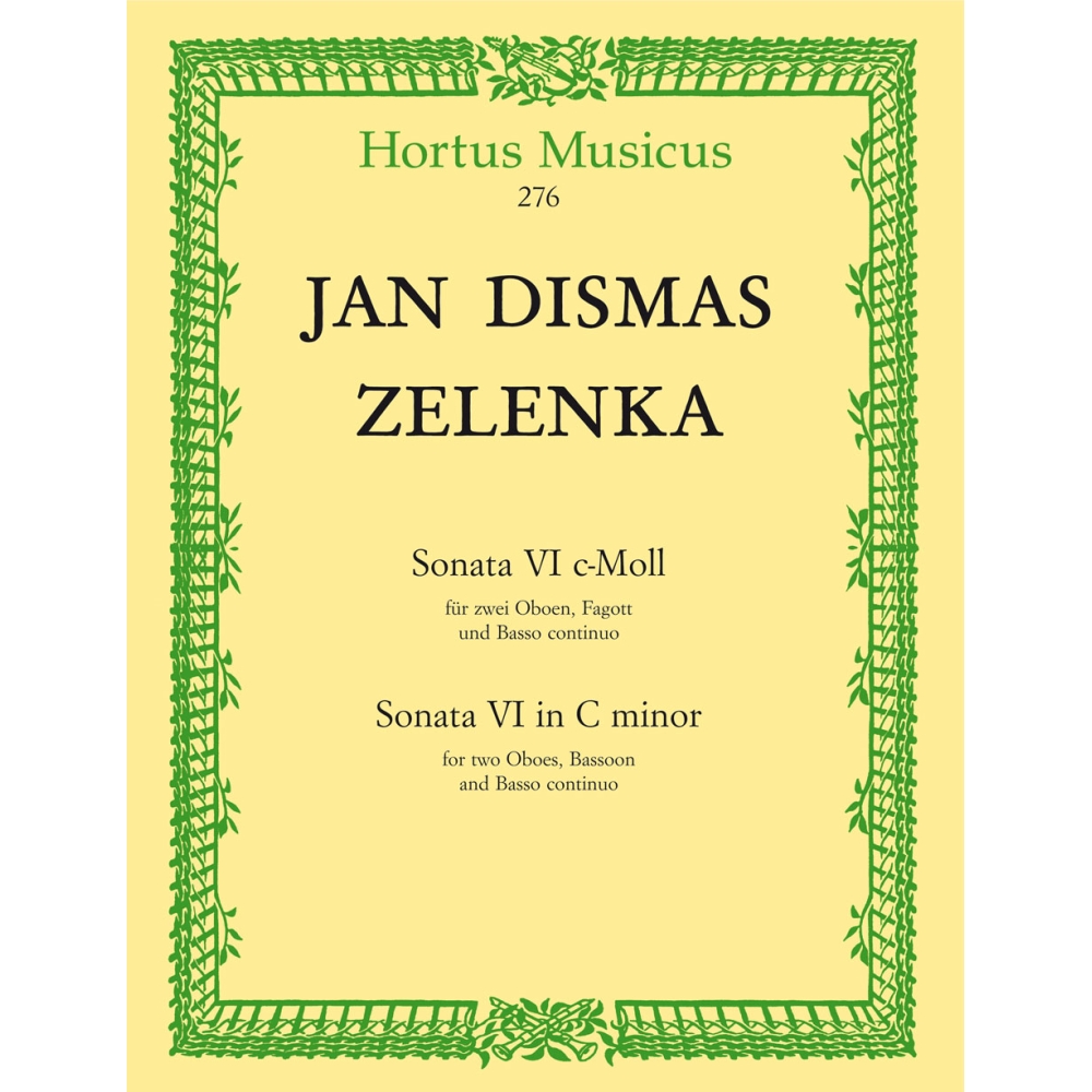 Sonata No. 6 in C minor (Score & Parts) - Lenka / Jan Dismas Zelenka