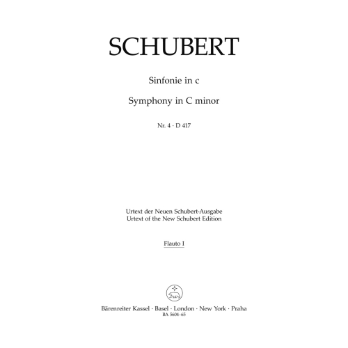 Symphony No. 4 in C minor (D.417) Wind Set - Franz Schubert