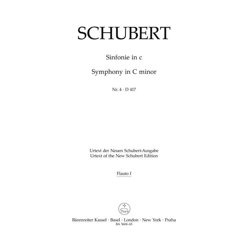 Symphony No. 4 in C minor (D.417) Wind Set - Franz Schubert