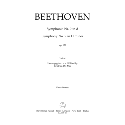 Symphony No. 9 in D minor, Op.125 (Choral) Double Bass - Ludwig van Beethoven