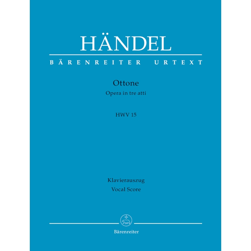 Ottone (HWV 15) (version of the 1723 performance) Vocal Score - George Frideric Handel