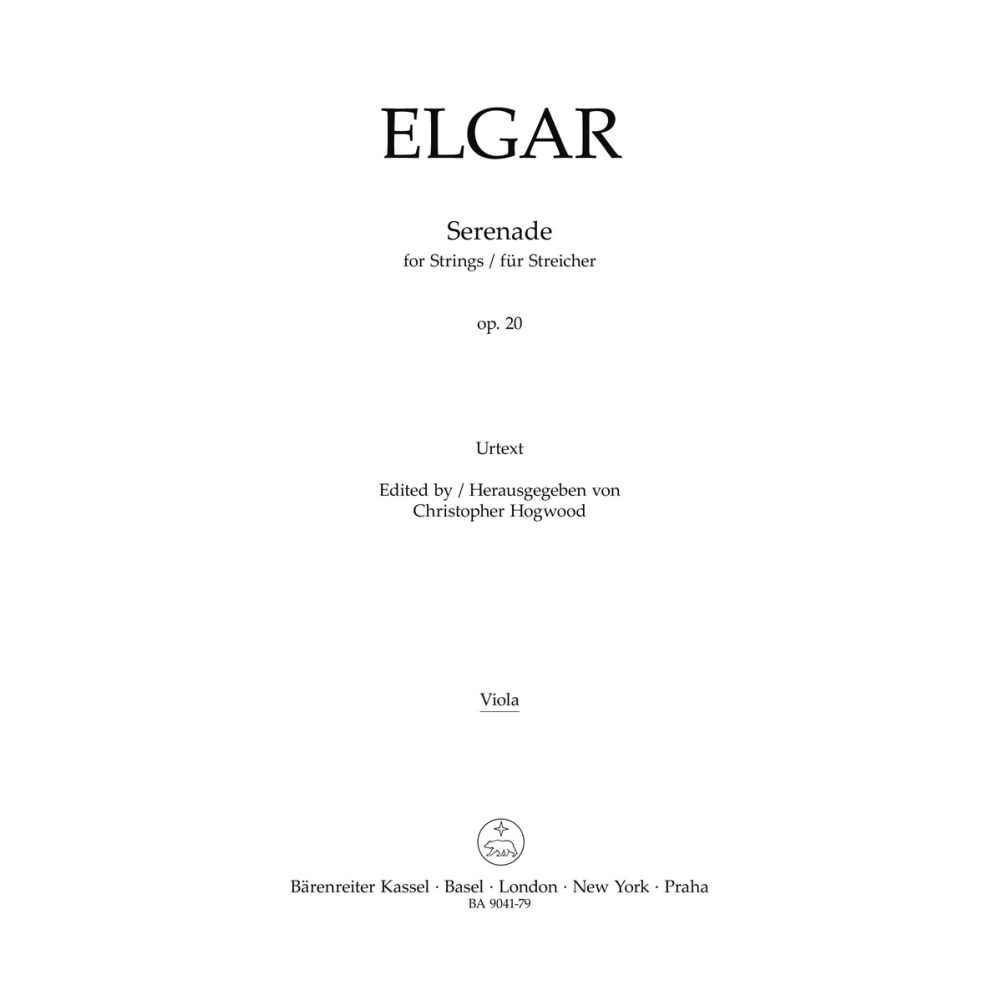 Serenade for Strings, Op.20 Viola - Edward Elgar