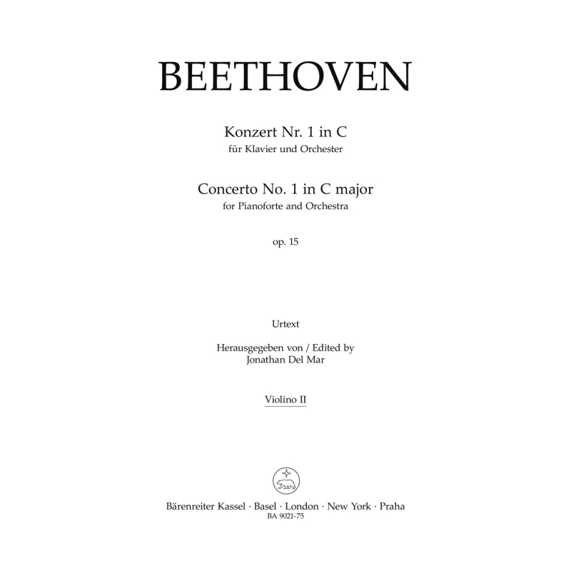 Concerto No.1 in C major Op.15 for Piano Violin II - Ludwig van Beethoven