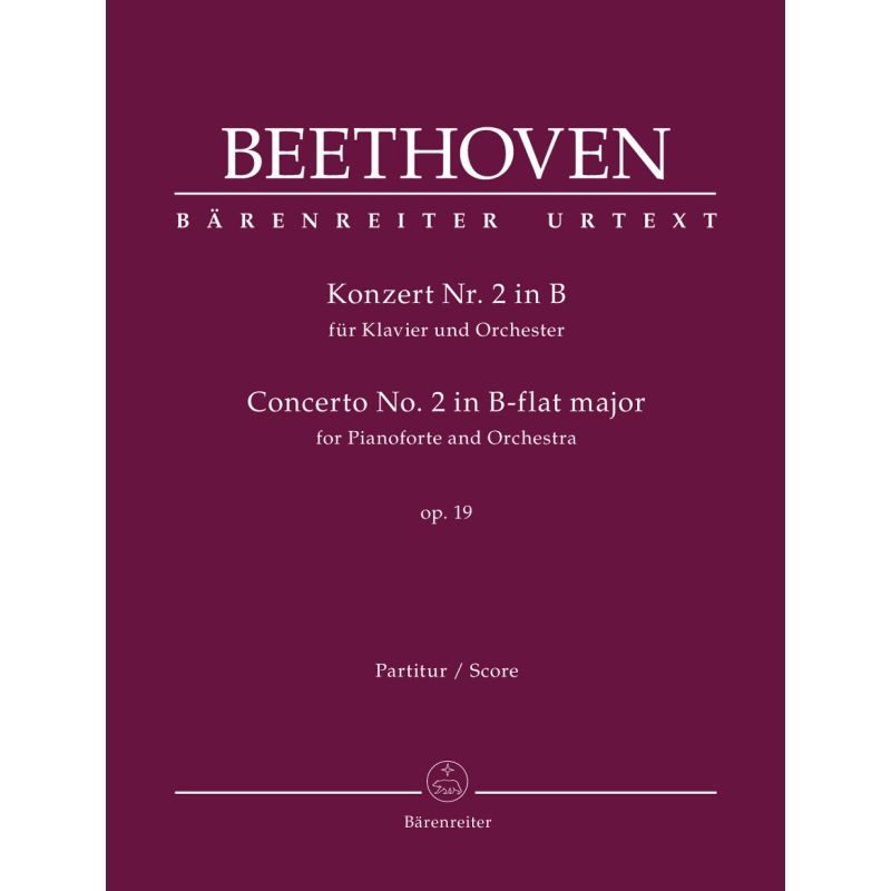 Concerto No.2 in B-flat major Op.19 for Piano Full Score - Ludwig van Beethoven