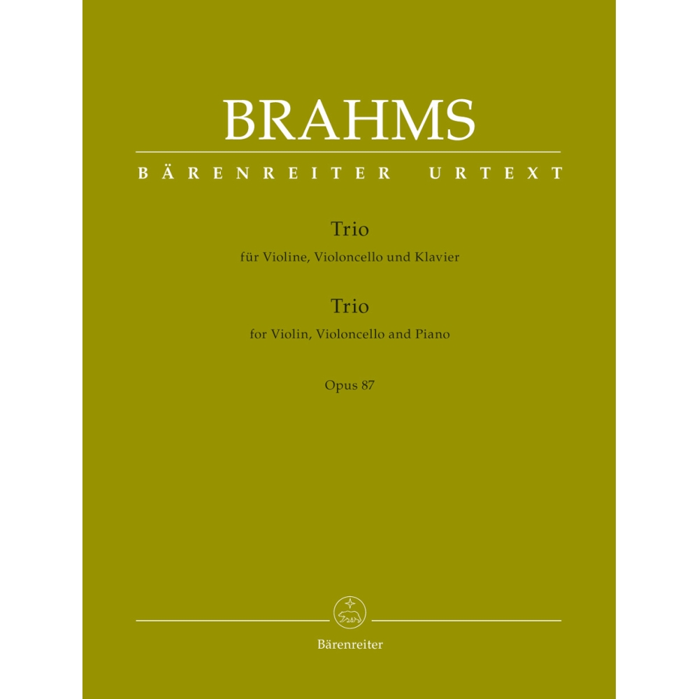 Piano Trio in C major Op.87 Score & Parts - Johannes Brahms