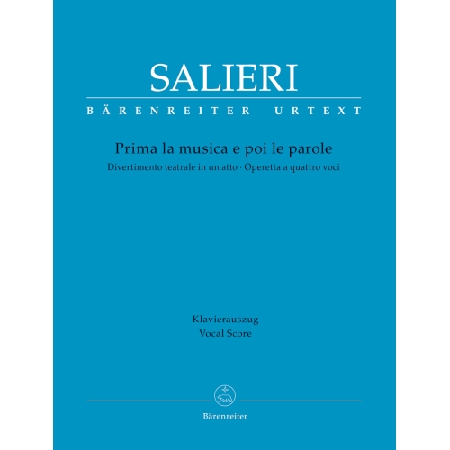 Prima la musica e poi le parole Vocal score - Antonio Salieri