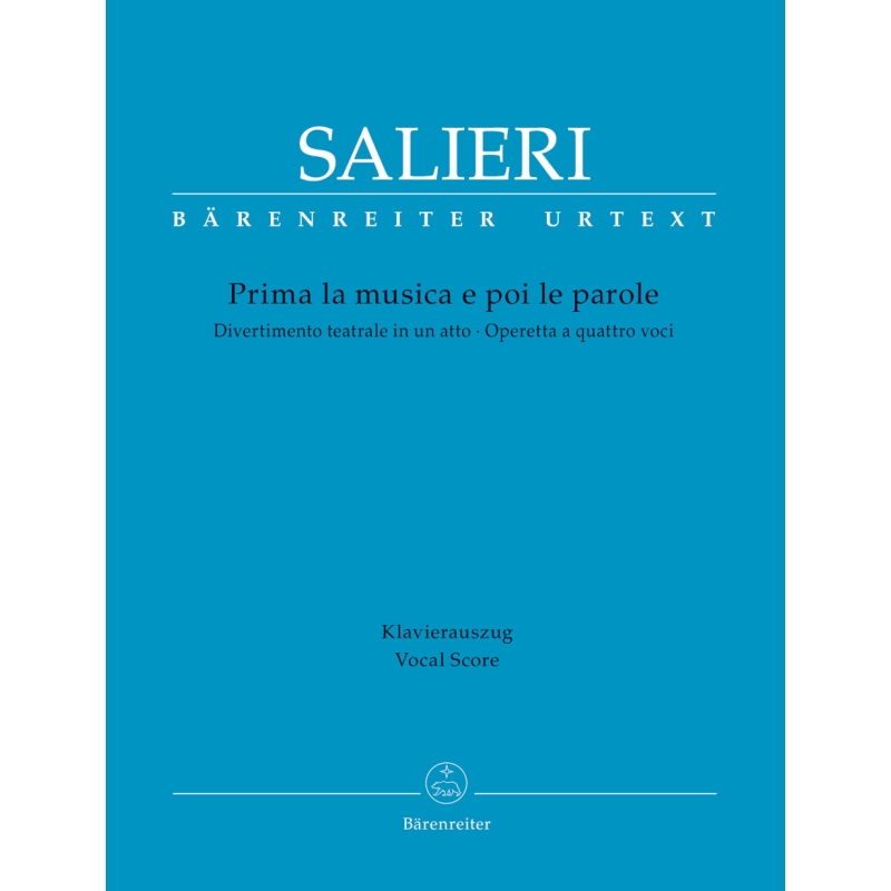Prima la musica e poi le parole Vocal score - Antonio Salieri