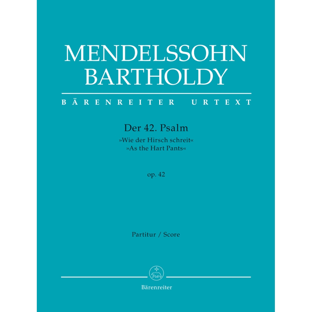 Psalm 42 Op.42 As the Hart Pants Full Score - Felix Mendelssohn