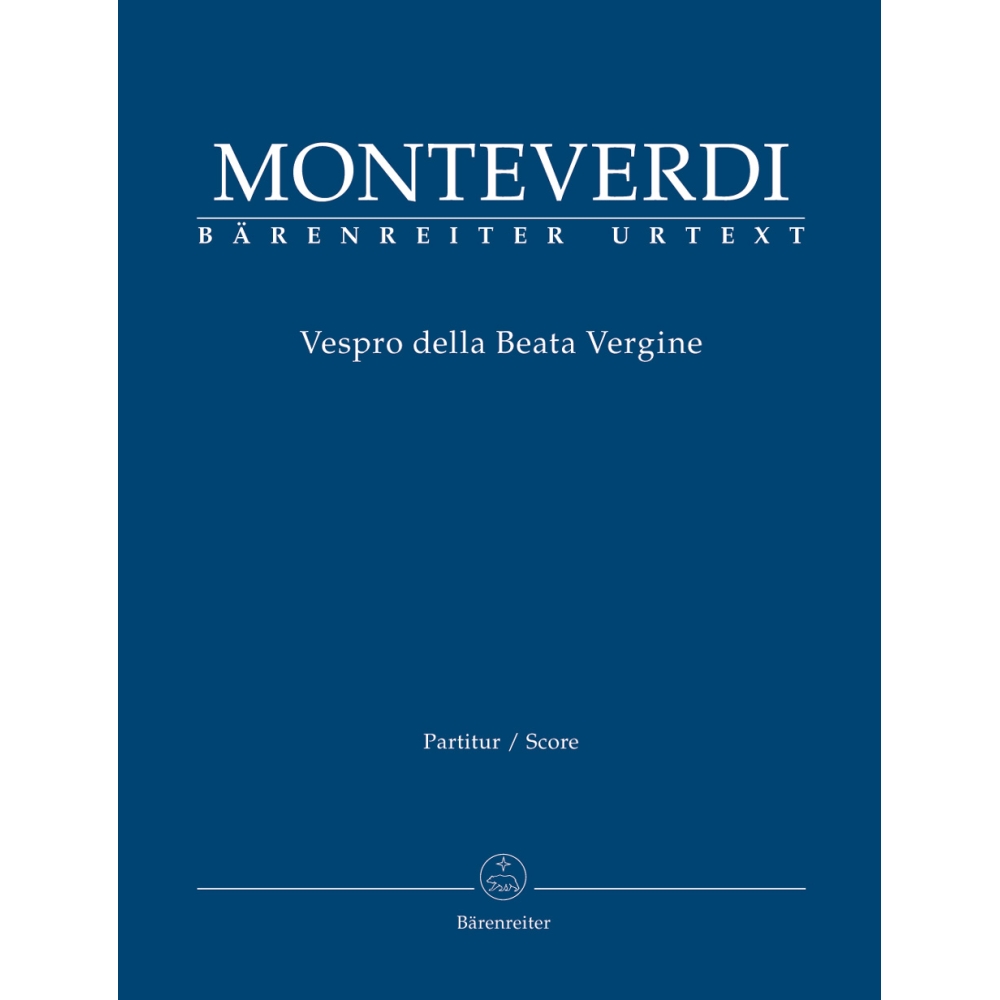 Vespers 1610, Vespro della Beata Vergine Full Score - Claudio Monteverdi