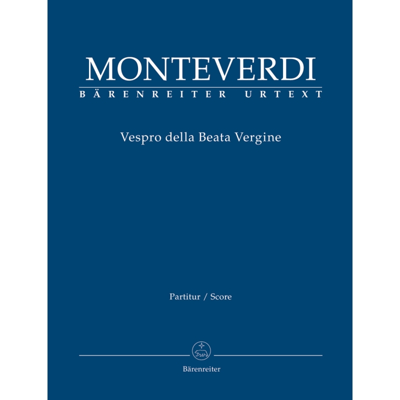 Vespers 1610, Vespro della Beata Vergine Full Score - Claudio Monteverdi