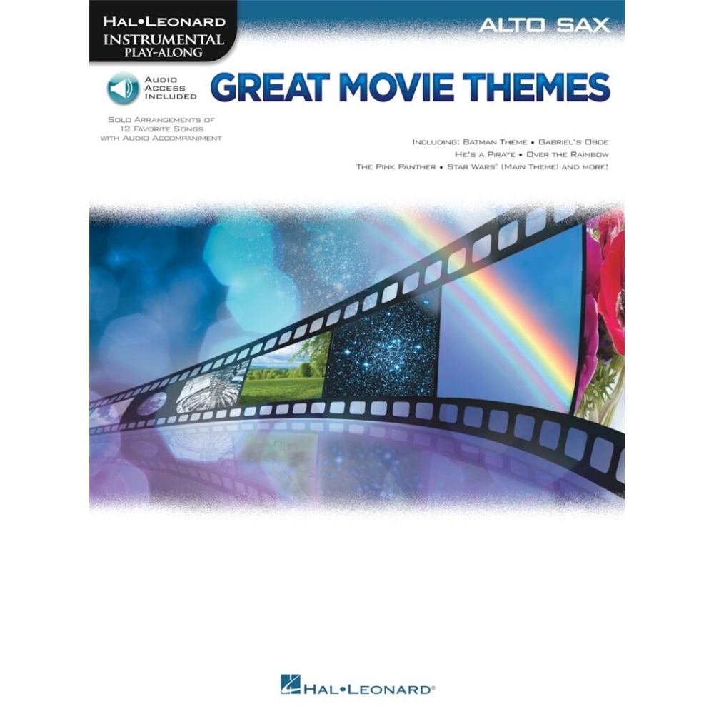 Instrumental Play-Along: Great Movie Themes - Alto Saxophone (Book/Online Audio) -